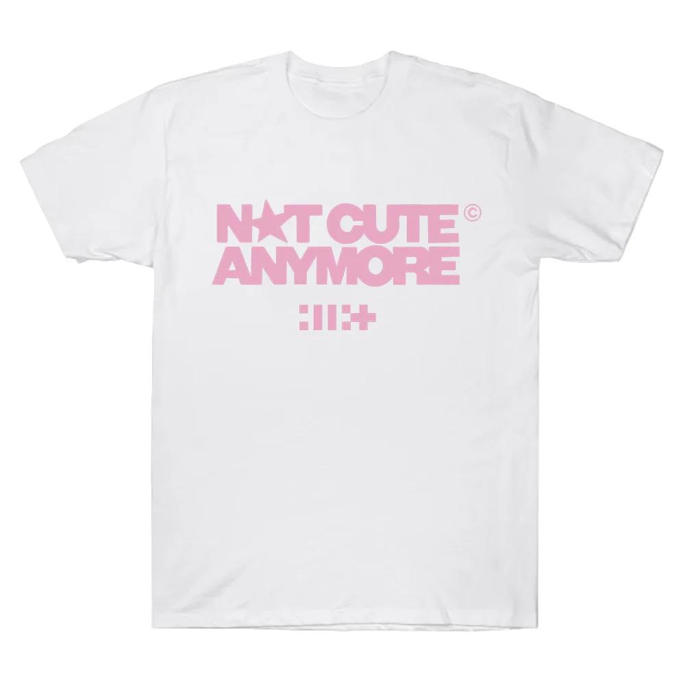 ILLIT Not Cute Anymore Album T Shirts ILLIT Girl Band Tshirt Korean Fashion Summer Women Unisex Fashion Harajuku Kawaii Tshirt S
