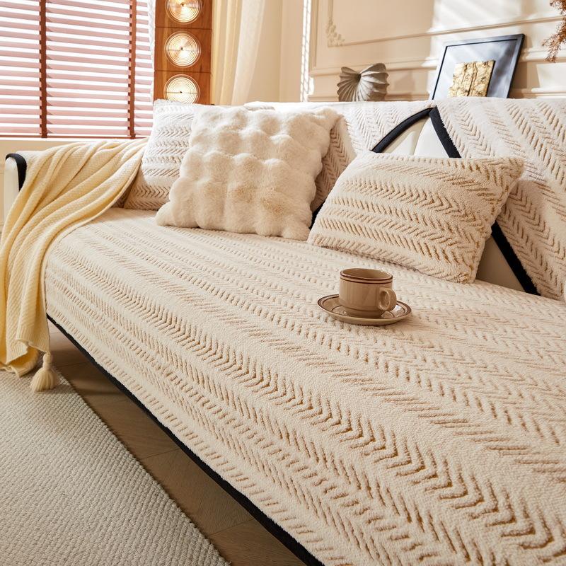 

Подушка для дивана Новая тысяча птиц клетка Утолщенная плюшевая подушка для сиденья Высококачественный нескользящий кожаный чехол для дивана Зимний чехол 70*70cm