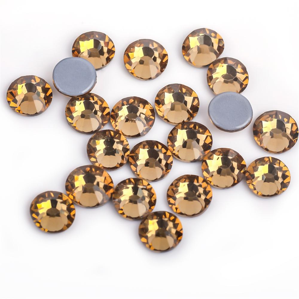 SS6-SS30 40 Farben Crystal AB Better DMC Hot Fix Strasssteine, Glas-Strasssteine zum Aufbügeln, zum Nähen und für Stoffdekorationen