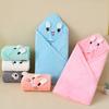 Embroidered-edged Absorbent Cartoon Baby High-density Swaddle Blanket