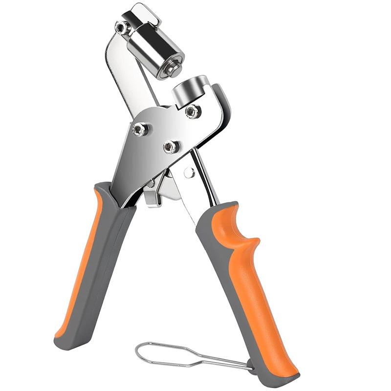 1 Set Draagbare Handpers Metaal Oogje Gatpons Tang Voor Leer Canvas Kleding Diy Zeildoek Ring 10mm Oogje Tangen Kit Gereedschappen