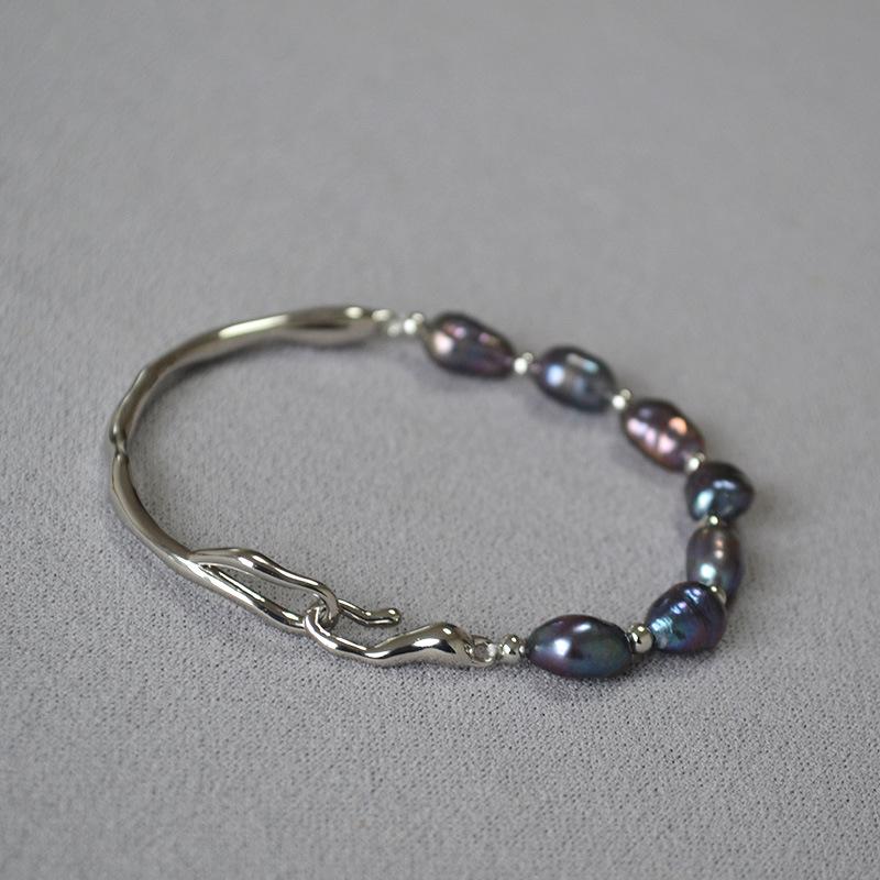 High-End Gold-Plated Pearl Bracelet: Japanese & Korean Design