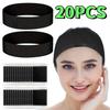 20Pcs New Black and White Disposable Spa Headbands - , Suitable 