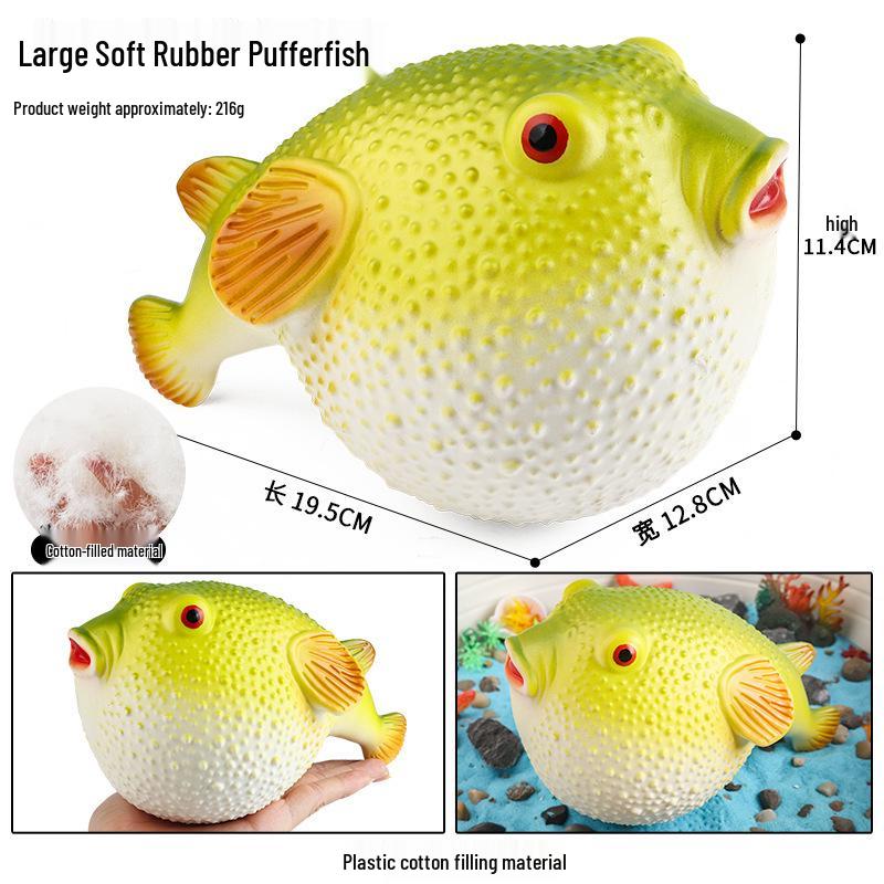 Children s Cognitive Marine Animal Soft Rubber Large Tortoise Ornament