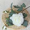 Simulation Single Branch Large Peony Flower Core-Wrapped Peony Peony Flower Wedding Decoration Road Lead Flower Arrangement Decoration Silk Flower