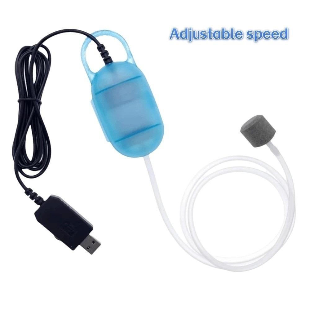 Ultra leise Aquarium-Luftpumpe Mini Tragbar Sauerstoffspender Luftbelüfter Innen-Fischzucht