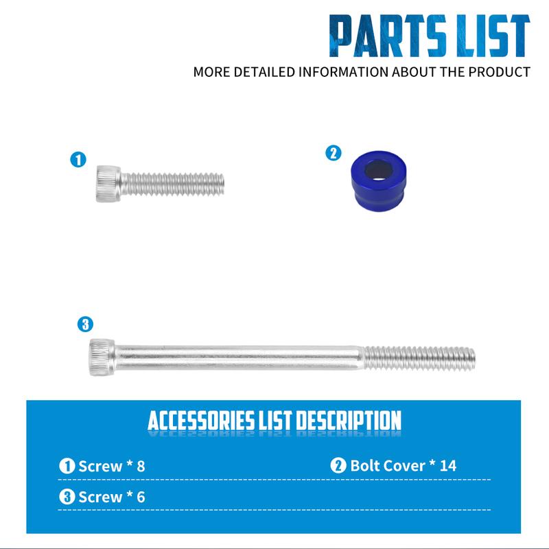 Motorcycle Engine Bolt Kit Cylinder Bolts Screw Head Cap Cover For Harley M8 Softail Fat Boy Low Rider 18-2025 Touring 2017-2025