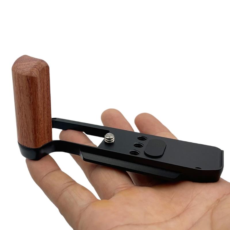 Camera Hand Grip With Wooden Handle Arca Swisses Mount Tripods Compatibility for XM5 Easy Battery Access