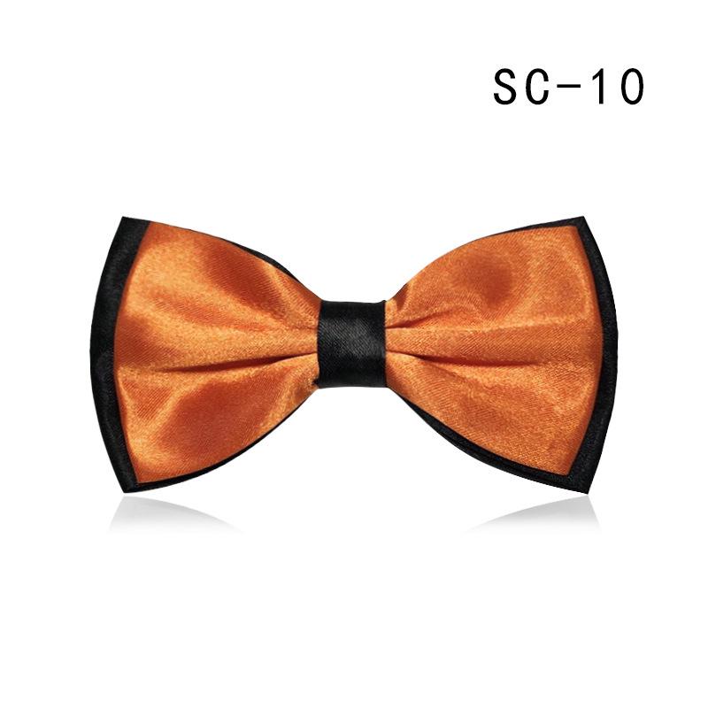 Double Layer Two-Color Bow Tie for Men and Women - Formal Professional Style