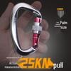 Kanle D-Shaped Screw-Lock Carabiner: Quickdraw Climbing Safety Buckle