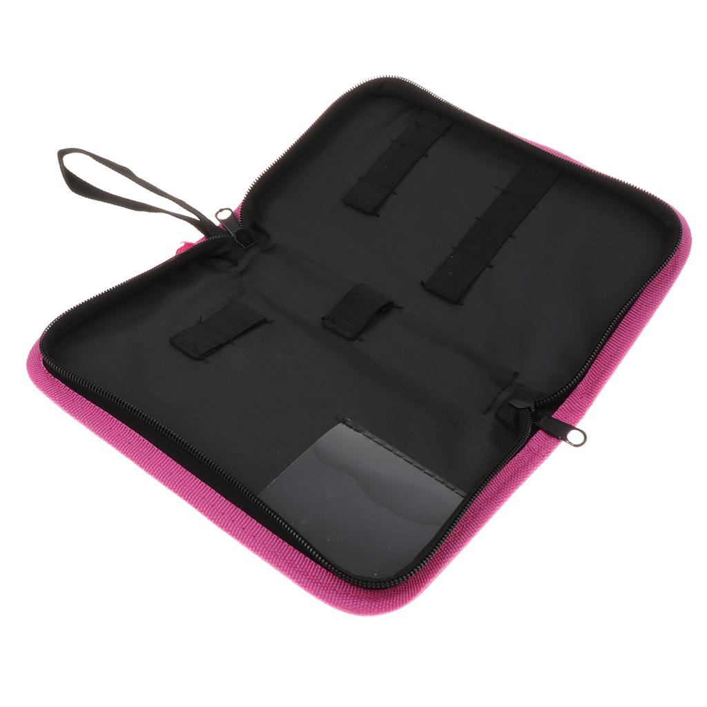 /Pink Soft Artificial Leather Hair Case Hairdressing Combs Tools Pouch