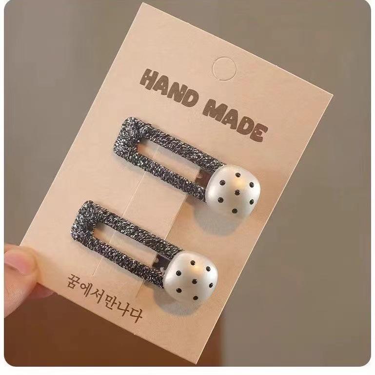 Heart-Shaped No-Damage BB Hair Clips for Girls - Cute, Sweet Hair Accessories