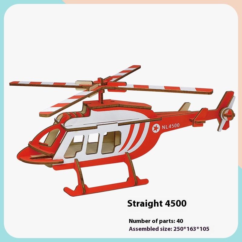 Simulation Wooden Toy Children's Handmade Educational Assembly 3d Three-dimensional Puzzle