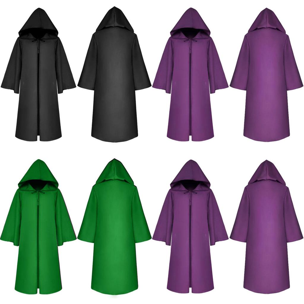 Premium Quality Star Wars Jedi Warrior Hooded Cloak Cape Robe For Cosplay Events