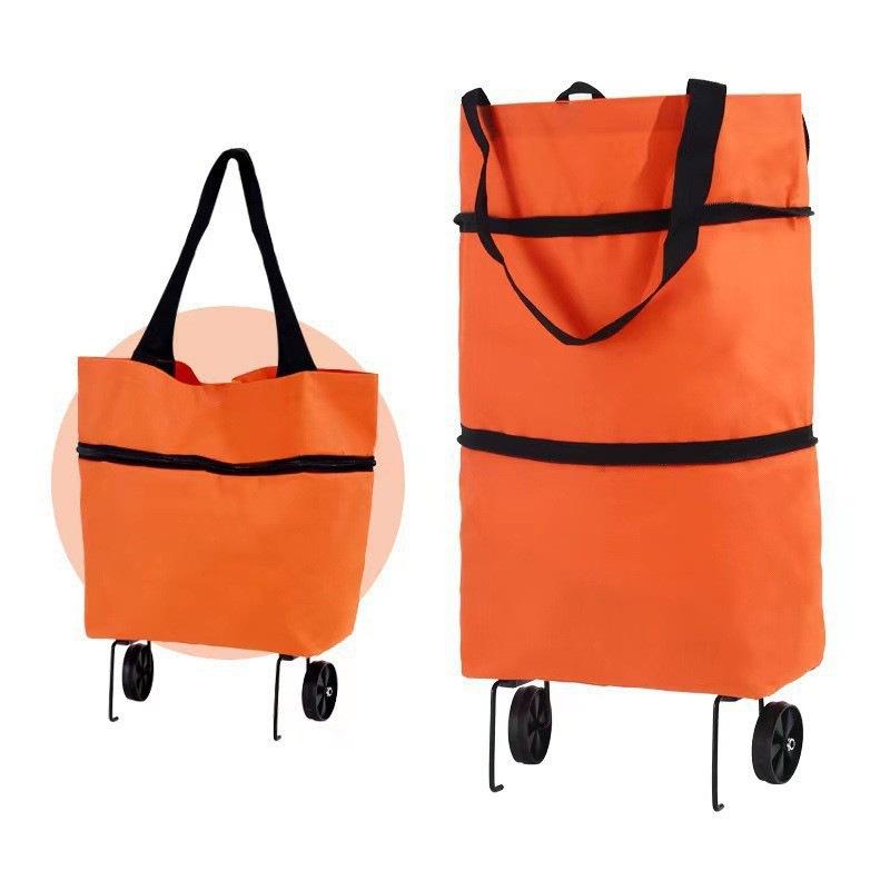 Folding Portable Oxford Cloth Waterproof Grocery Bag