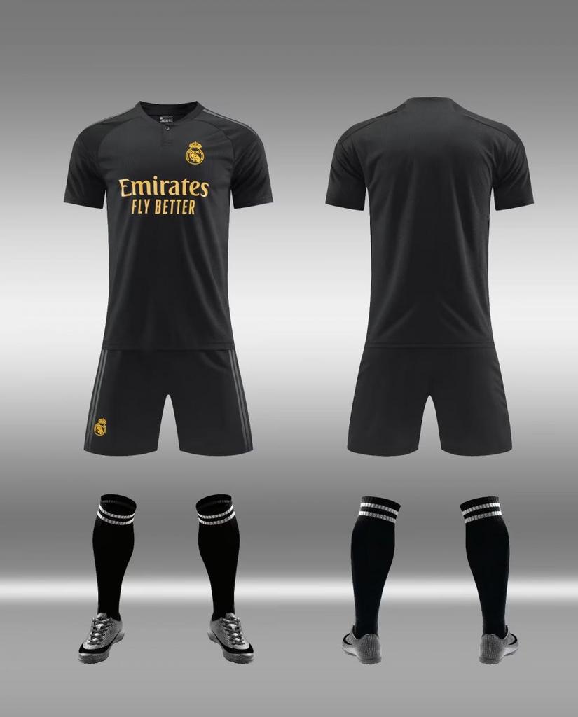 Adult football jersey set Boys Messi C Luo jersey Primary school girls class game training jersey customization