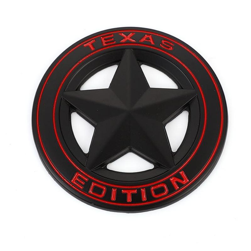 

Наклейка с эмблемой на автомобильный значок Texas Edition для Wrangler Compass Grand Cherokee Patriot Liberty Renegade Commander чёрный/красный