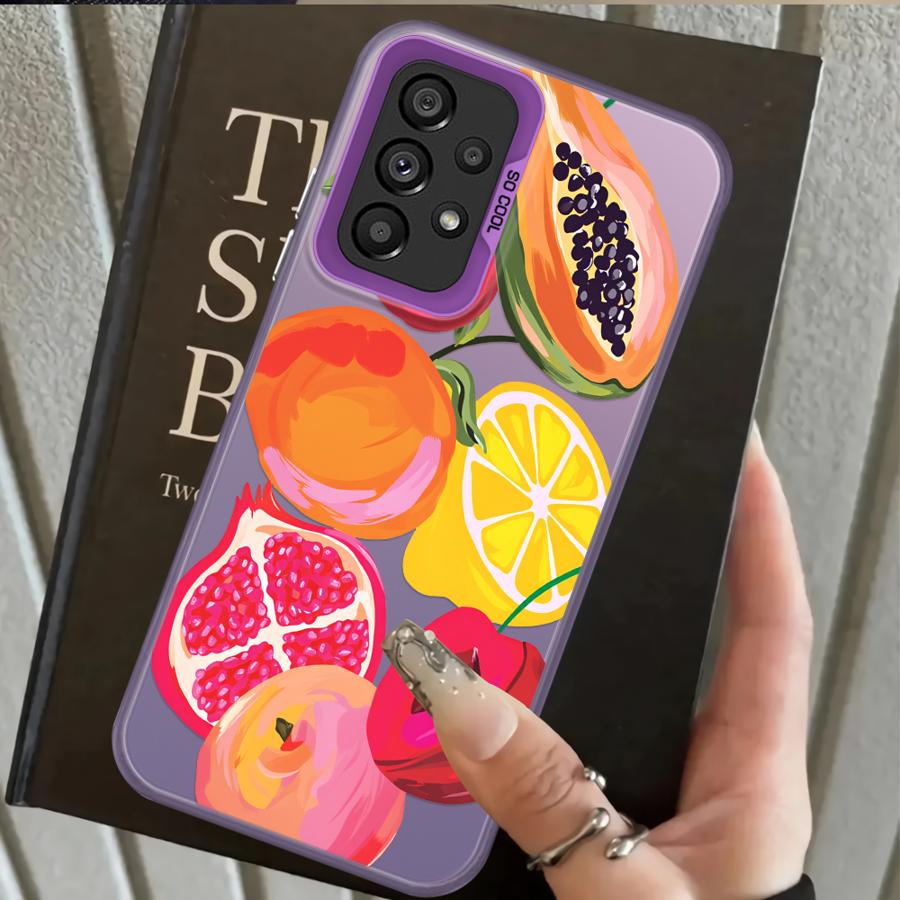 Case for Samsung Galaxy A31 A13 A14 A34 A15 A16 A21s A23 A35 A12 A24 A25 A17 A20s A26 Phone Cover Delicious Fruits