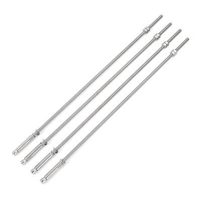 Nerezové stropní rozpěrné šrouby pro tyč na věšák na šňůru na prádlo (6, 8, 10, 12 mm)