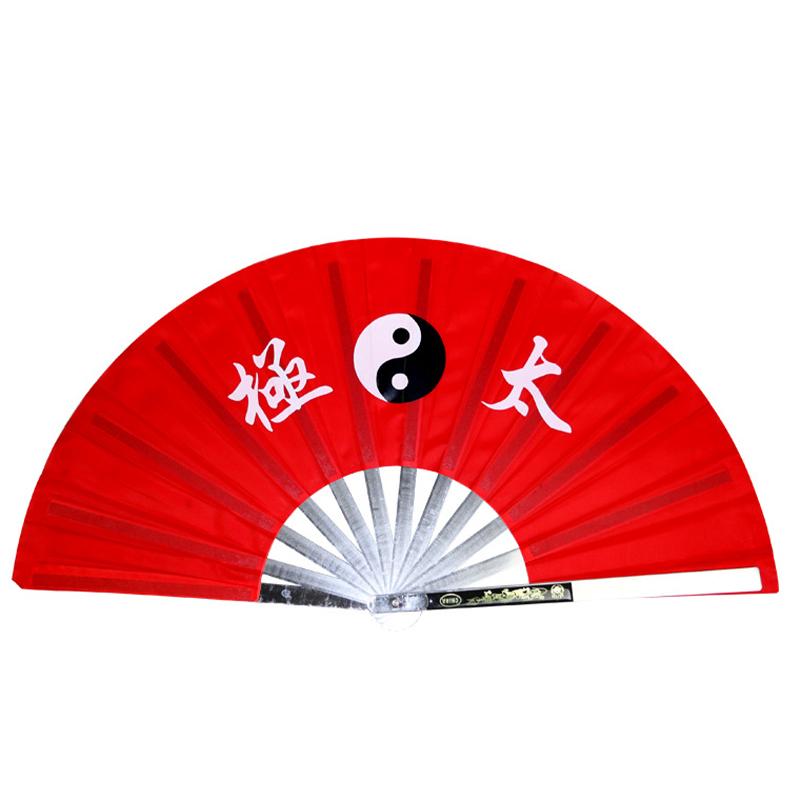 

Веер для тай-чи из нержавеющей стали - Инструмент для тренировок боевых искусств и практики танцевальных выступлений, черный тренировочный веер