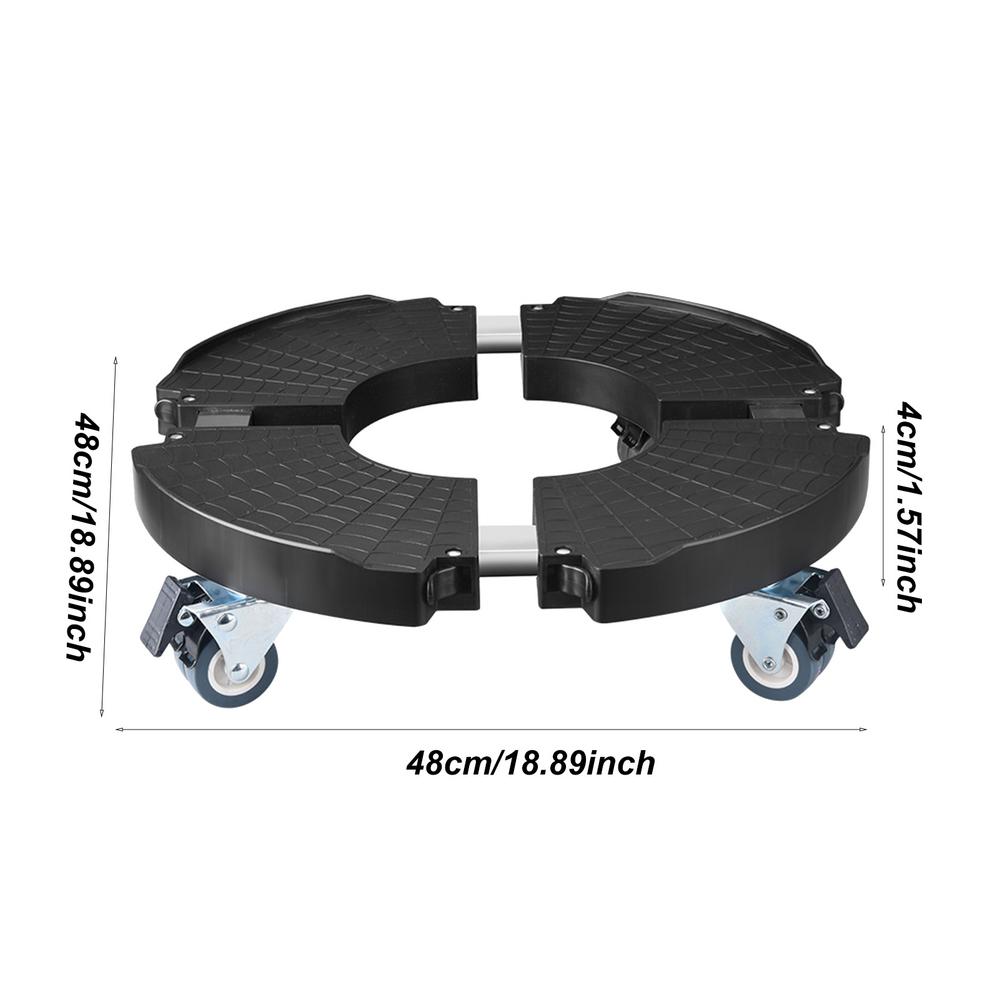 

Round Plant Roller Base Portable Plant Rack Sturdy Rolling Plant Stand Easy Movement Rolling Plant Rack With Wheels Easy To Use