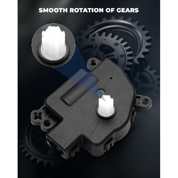 LUJUNTEC 2PCS Blend Door Actuator Replaces 604-021 Replacement For 2007-2011 for Chrysler 2007-2011 for Dodge 2010-2016 for Jeep, Air Door Actuator,