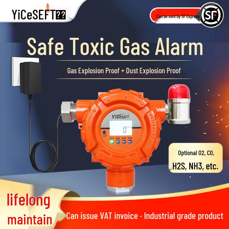Explosion-Proof Methane & LPG Gas Leak Alarm Detector