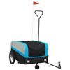 VidaXL Bicycle Trailer, Transport Cart with Flag, Bicycle Cart, Bicycle Trailer, Luggage Trailer, 94065