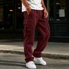 Herren-Jogginghose mit 4 Taschen, elastischer Bund mit Kordelzug, gerade Beine, Trainingshose