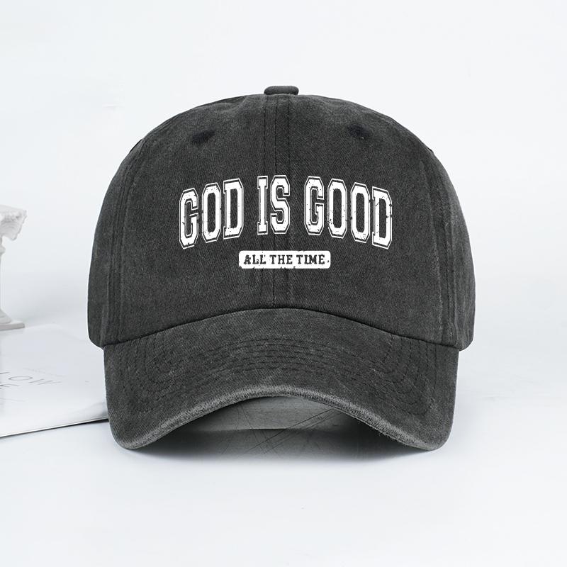 MLFO God is Good Washed Baseball Cap SpringSummer Baseball Cap Unisex Fishing Hat Sun Hat Holiday Gift