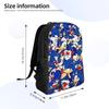 Sonices the H-Hedgehogs Backpack  Travel Backpacks Male Streetwear School Bags Colorful Print Rucksack