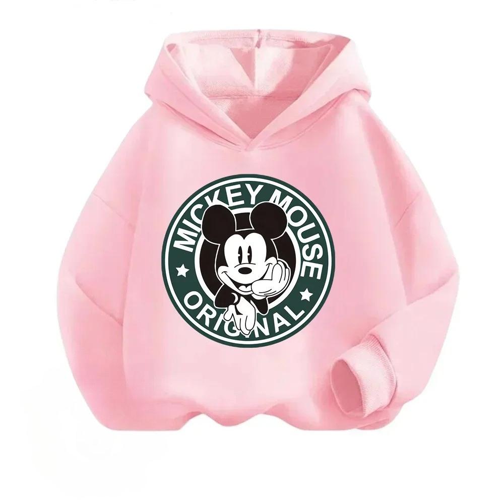 Disney Mickey Mouse Children's Hoodies for Boys and Girls, Hoodies, Pullovers, Casual and Warm Children's Tops