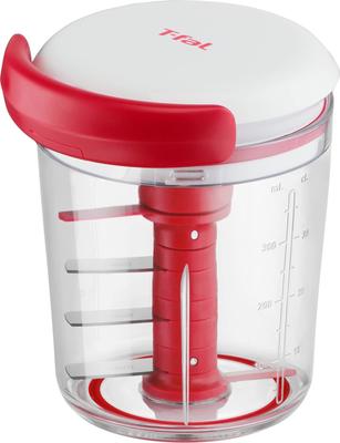 Tefal Mincer Manual 450ml Washable Lid No Leaking "Handy Chopper & Dressing/Sauce Maker" K18341