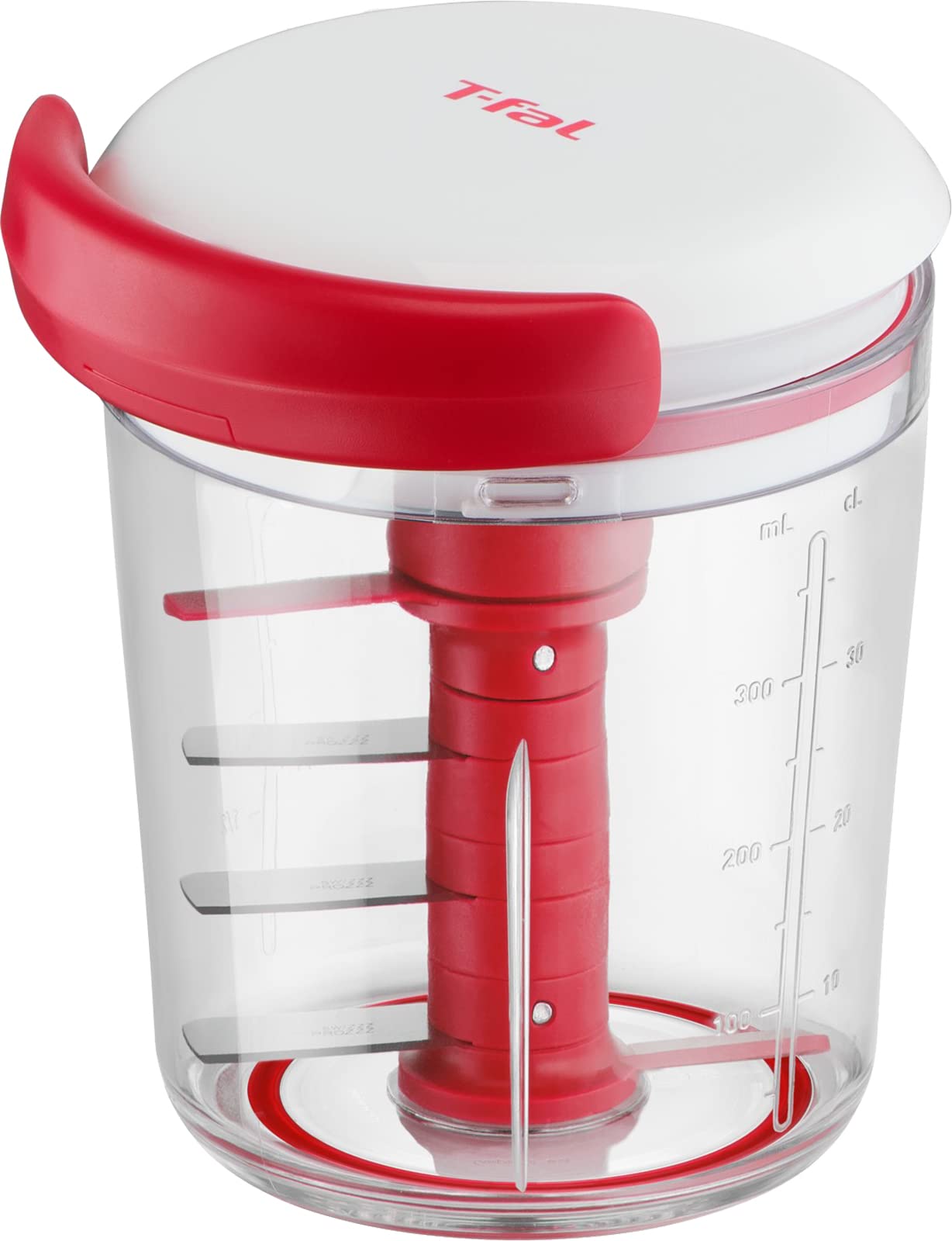 

Tefal Mincer Manual 450ml Washable Lid No Leaking Handy Chopper & Dressing/Sauce Maker K18341