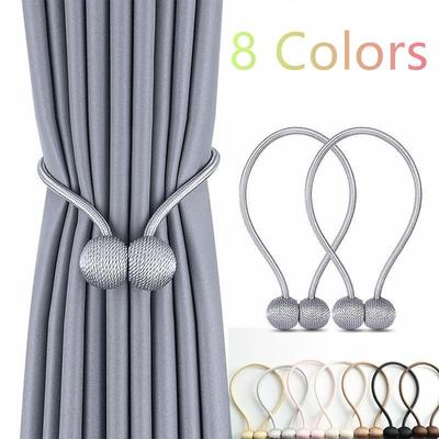 Curtain Decorative Decorative Rope Curtain Tiebacks Magnetic Hooks for Home Office Decorative Living Room Design