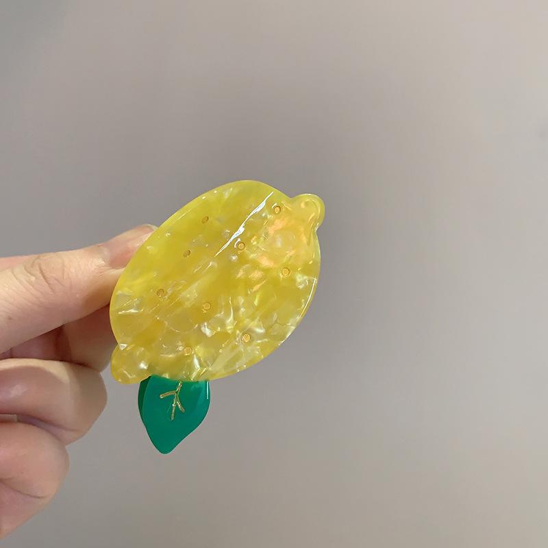 Hair Barrettes Fruit Shape Hair Claw Clips Set Watermelon Strawberry Avocado Accessories Fun Novelty Hair Jewelry For Girls