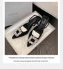 2024 Summer Wizard of Oz Rhinestone Buckle Pointed Toe Backless Heels - Women's One-Strap Closed Sandals