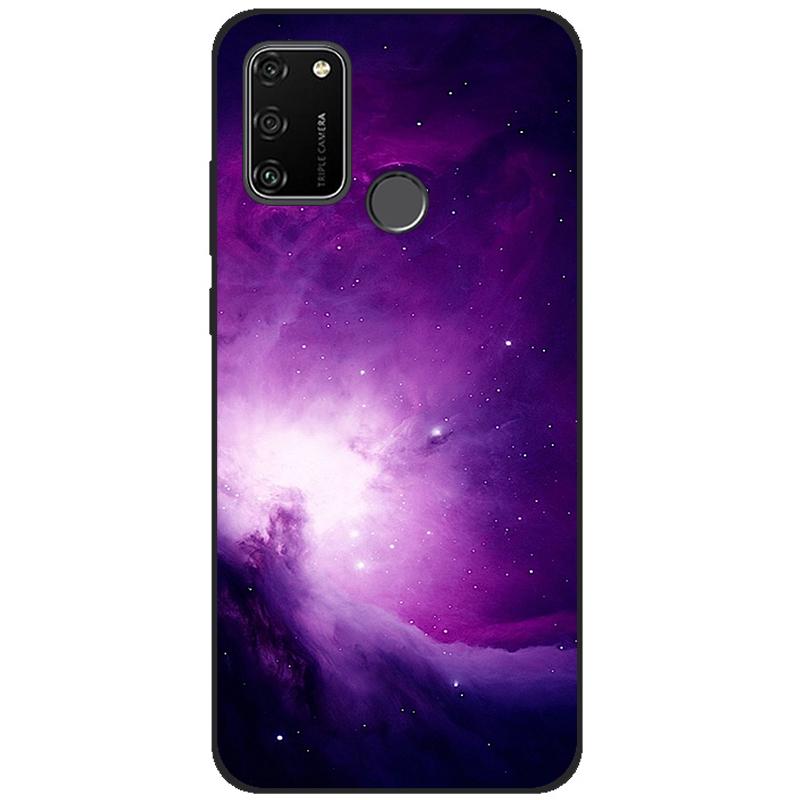 For HONOR 9A Case 6.3" Soft Silicon Tpu Phone covers On Huawei Honor 9A 9 A MOA-LX9N Back Bag Funda Shell black tpu case