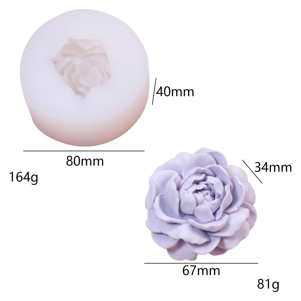 Love Flower Silicone Mold DIY Heart Shaped Rose Scented Candle Plaster Soap Resin Molds Handmade Chocolate Dessert Cake Tool