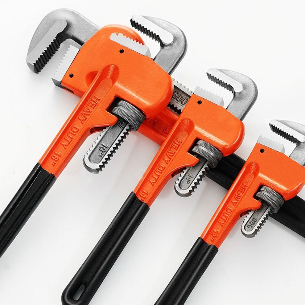 Labor-saving Adjustable Pipe Wrench Clamp Spanner Heavy Duty Pliers  Plumber Tools
