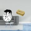 Wall Clock with Tissue Box Holder Quiet Non Ticking Analog Timepiece for Living Room Bathroom Home