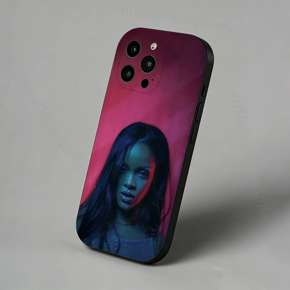 BADgalriri R-Robyn R-Rihanna Fenty Slim Back Phone Case for iPhone 17,16,15,14,13,12,11 Pro,Max,Plus,X,XS,XR,SE Protective Cover