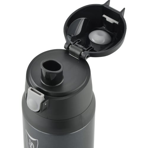 Wahei Freiz Water Bottle with Cup, Direct Drinking, 2WAY Bottle, 800ml, Black, Vacuum Insulated Bottle, for Children, Elementary School Students, Boys