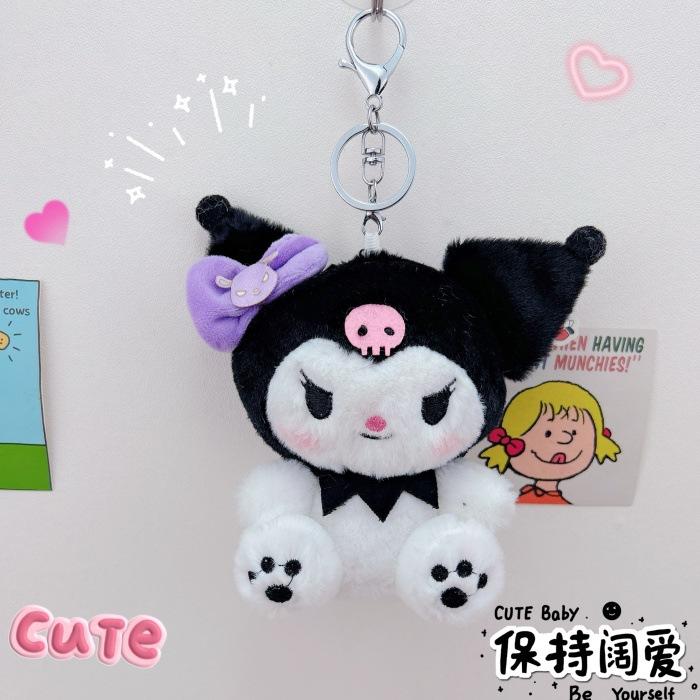 10/40cm Sanrio Kuromi My Melody Cinnamoroll Plush Dolls Kawaii Soft Stuffed Pillow Cartoon Room Decor Kids Toys Birthday Gifts