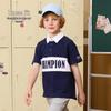 Kids' Retro Contrast Polo T-Shirt