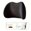 Ergonomic Memory Foam Lumbar Pillow for Office and Bed Sleepers - Comfortable Back Support Cushion with Washable Cover