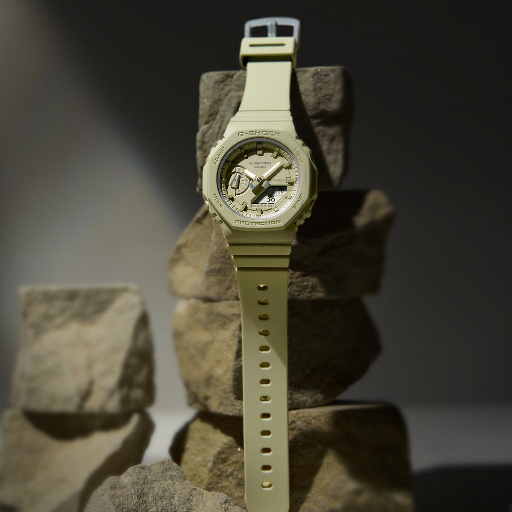 Casio Women's Liquid Crystal/Analog Dual Display Series Green Watch GMA-S2100BA-3APR