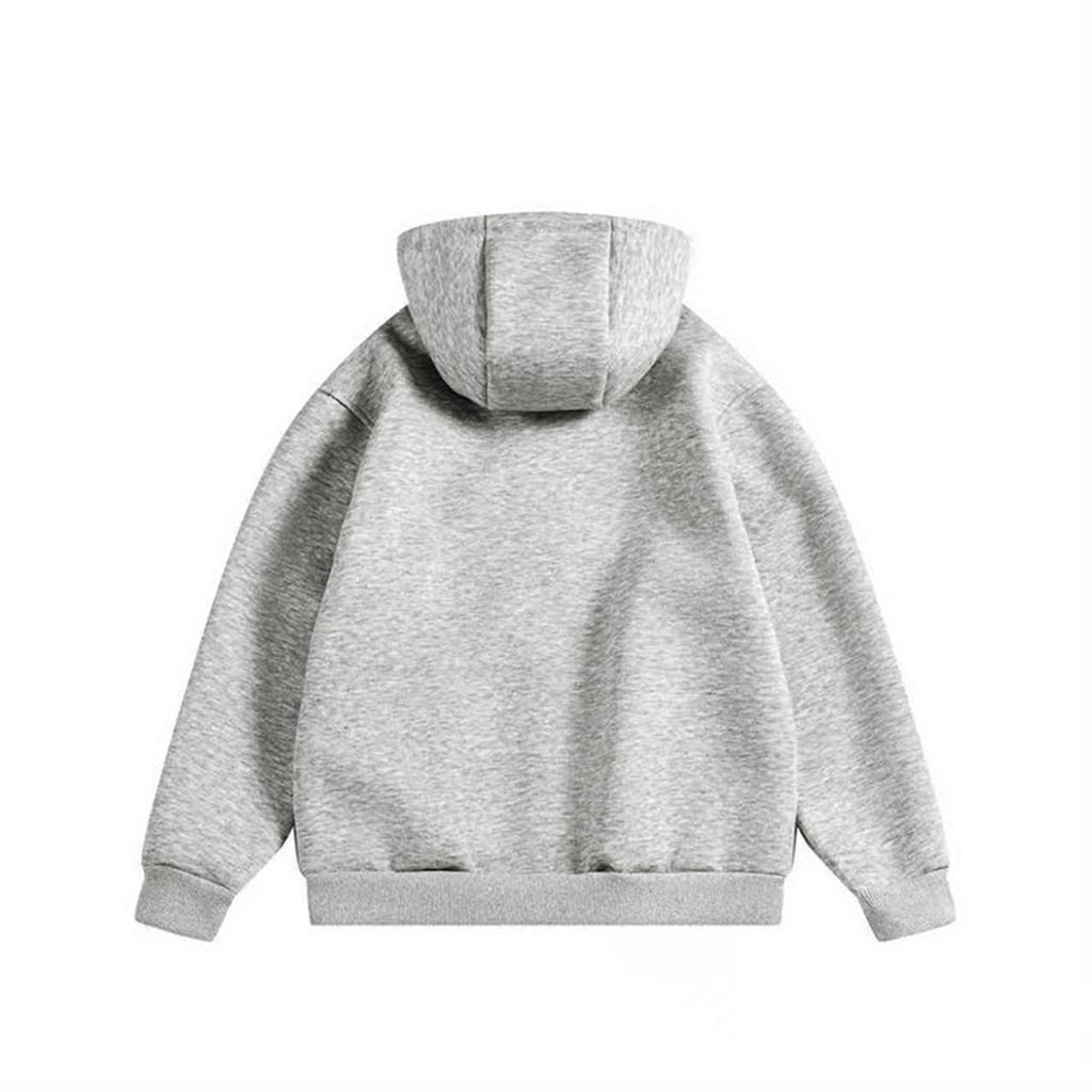 Men's American High Street Blockbuster Hooded Zip-up Cardigan Jacket Is A Textured Hooded Hoodie