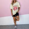 Hip Hop Style Hollow Graphic T-shirt Summer Women Loose Personality Top