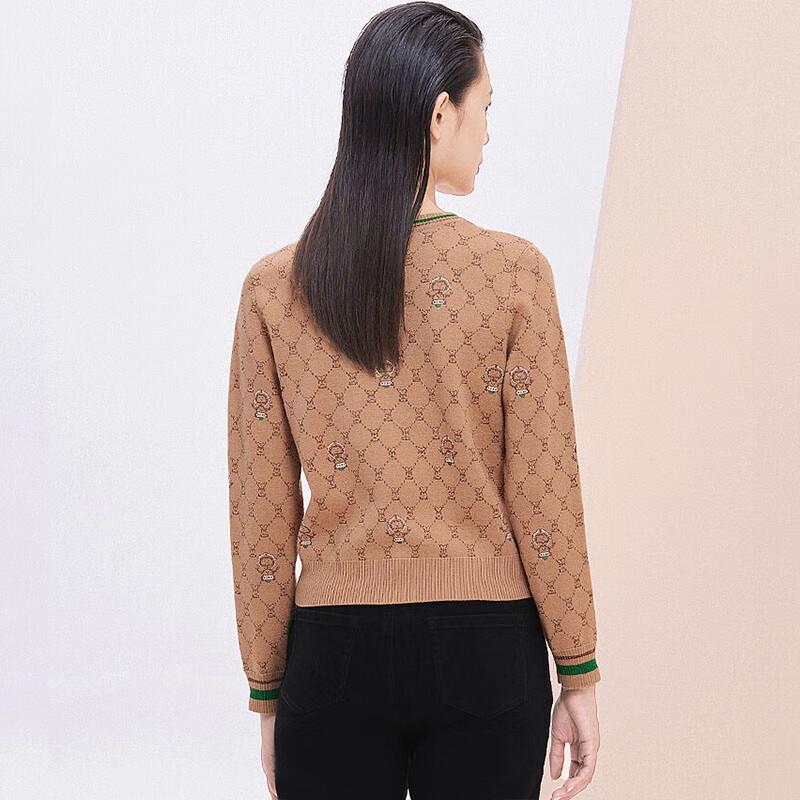 JESSIE JMFGM148 Women's Color-Block Argyle Knit Pullover